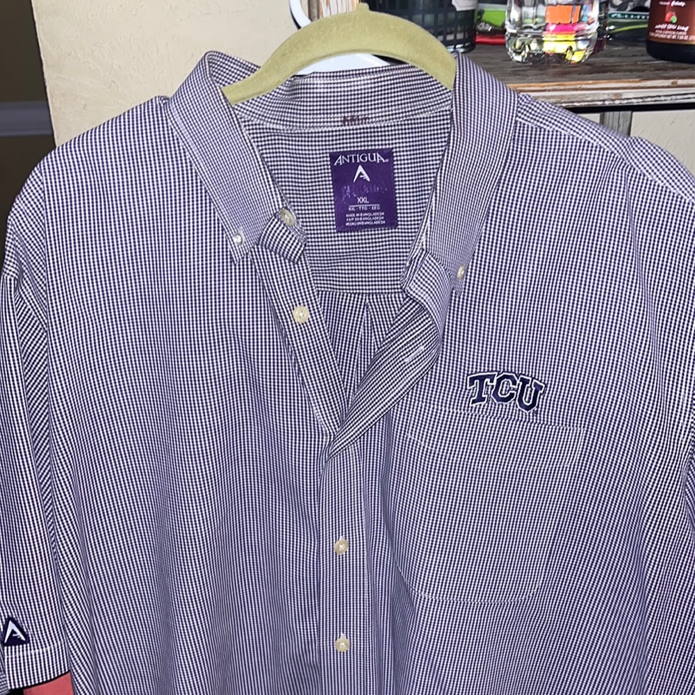 XXL TCU Button up short sleeve polo